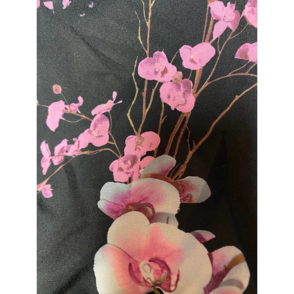 City Chic Orchid Midi Pocket Black Floral Dress - Picture 6 of 13